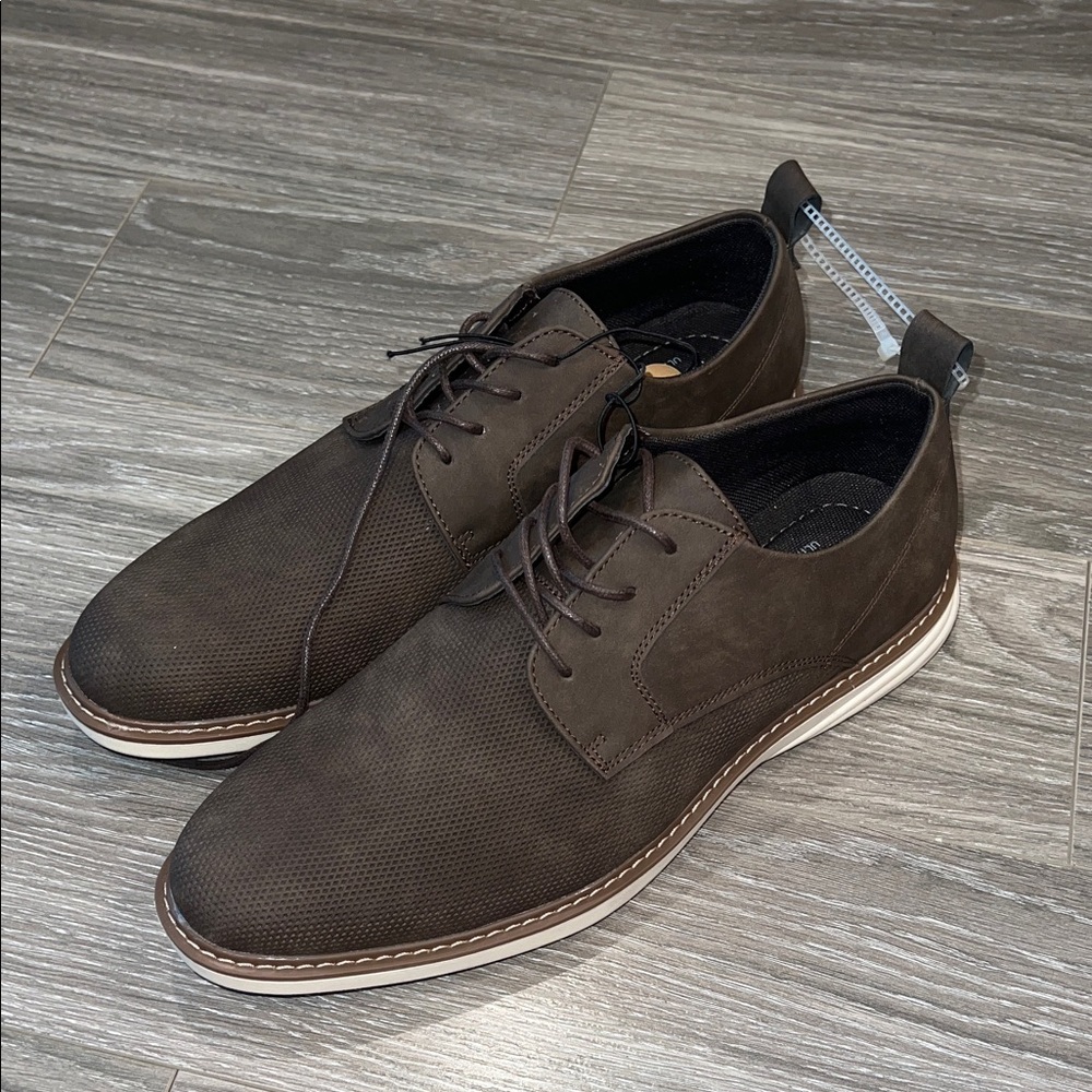 Men's Brown Casual Lace-Up Shoes By Perry Ellis